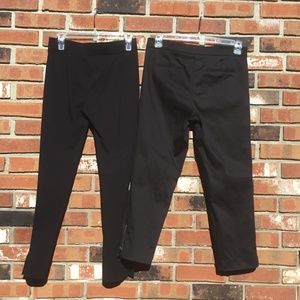 2 pair of black Pants, size 8: by Cache